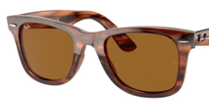 Originalgläser Ray-Ban RB4340 Wayfarer, Farbe 33 · Braun einfarbig