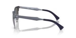 Original Ray-Ban RB3507 Clubmaster Aluminium Bügel, Farbe 9248 · Blau auf silber