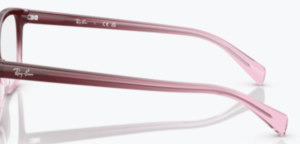 Original Ray-Ban RB5362 Sehbrillen Bügel, Farbe 8311 · Rot & rosa