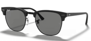 Ray-Ban 3016 CLUBMASTER, Farbe 1305b1 wrinkled schwarz auf schwarz