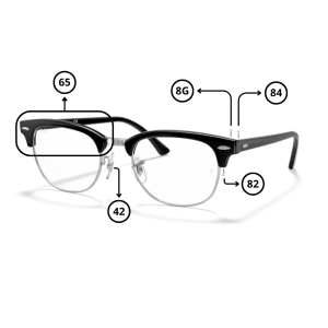 Original Ray-Ban 5154 CLUBMASTER Ersatzteile