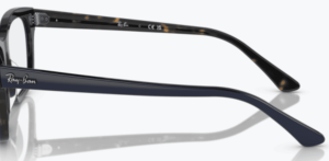 Original Ray-Ban RB5383 Bügel, Farbe 8283 · Blau auf Havanna