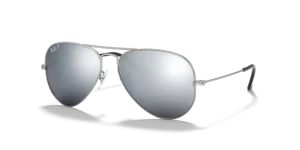 Ray-Ban 3025 AVIATOR LARGE METAL, Farbe 019/w3 silber matt