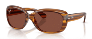 Ray-Ban RB4101 JACKIE OHH, Farbe 820/C5 · Gestreift rot Havanna
