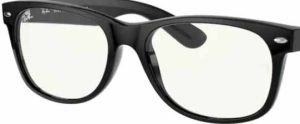 Originalgläser Ray-Ban RB2132 New Wayfarer, Farbe BF · Transparent/blau hell filter