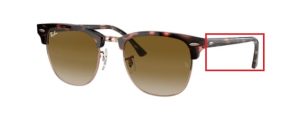Original Ray-Ban RB3016 Clubmaster Bügel, Farbe 1337 · Rosa Havanna