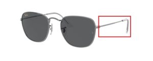 Original Ray-Ban RB3857 Frank Bügel, Farbe 004 · Gunmetal