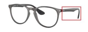 Original Ray-Ban RB7046 Erika Bügel, Farbe 8140 · Transparent grau