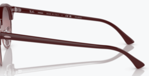 Original Ray-Ban RB4246 Clubround Bügel, Farbe 1365 · Bordeaux auf rosa gold