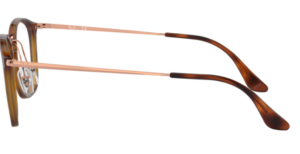 Original Ray-Ban RB7164 Sehbrillen Bügel, Farbe 5687 · Rot Havanna