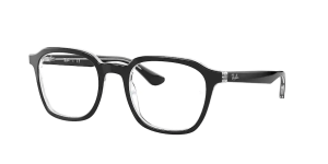 Ray-Ban RX5391, Farbe 2034 · Schwarz auf transparent