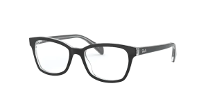Ray-Ban RY1591, Farbe 3529 · Schwarz auf transparent