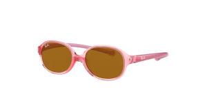Ray-Ban RJ9187S, Farbe 7080/3 transparent rot hell