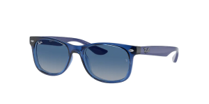 Ray-Ban RJ9052S JUNIOR NEW WAYFARER, Farbe 70624l transparent blau