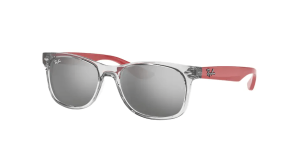 Ray-Ban RJ9052S JUNIOR NEW WAYFARER, Farbe 70636g transparent grau