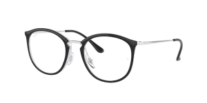 Ray-Ban RX7140, Farbe 5852 · Schwarz auf transparent