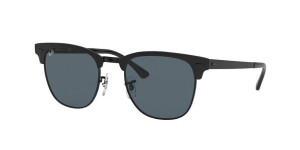 Ray-Ban RB3716 CLUBMASTER METAL, Farbe 186/r5 schwarz matt auf schwarz