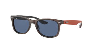 Ray-Ban RJ9052S JUNIOR NEW WAYFARER, Farbe 707180 transparent braun