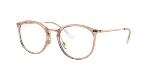 Ray-Ban RX7140, Farbe 8124 · Trasparent braun hell