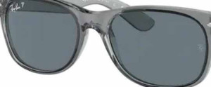Originalgläser Ray-Ban RB2132 New Wayfarer, Farbe 3R · Blau dunkel polarisiert