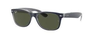 Original Ray-Ban RB2132 New Wayfarer Bügel, Farbe 6188 · Blau matt/military grün