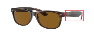 Original Ray-Ban RB2132 New Wayfarer Bügel, Farbe 710 · Havanna hell