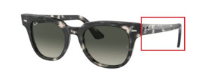 Original Ray-Ban RB2168 Meteor Bügel, Farbe 1333 · Grau Havanna