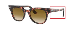Original Ray-Ban RB2168 Meteor Bügel, Farbe 1334 · Rosa Havanna