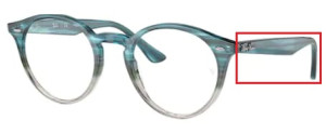 Original Ray-Ban RB2180V Sehbrillen Bügel, Farbe 8146 · Havanna