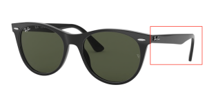 Original Ray-Ban RB2185 Wayfarer II Bügel, Farbe 901 · Schwarz