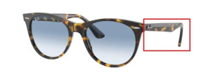 Original Ray-Ban RB2185 Wayfarer II Bügel, Farbe 1332 · Gelb Havanna