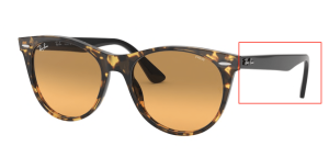 Original Ray-Ban RB2185 Wayfarer II Bügel, Farbe 1248 · Havanna gialla