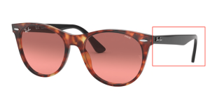 Original Ray-Ban RB2185 Wayfarer II Bügel, Farbe 1249 · Havanna rot