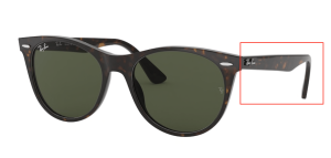 Original Ray-Ban RB2185 Wayfarer II Bügel, Farbe 902 · Havanna
