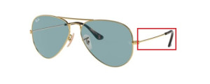 Original Ray-Ban RB3025 Aviator Bügel, Farbe 9192 · Gold