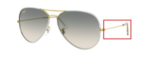 Original Ray-Ban RB3025JM Bügel, Farbe 9196 · Legend gold
