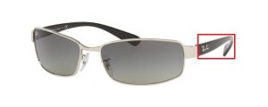 Original Ray-Ban RB3364 Bügel, Farbe 003 · Silber