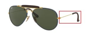 Original Ray-Ban RB3422 Bügel, Farbe 9194 · Blau jeans auf arista