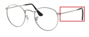 Original Ray-Ban RB3447V M Bügel, Farbe 2620 · Matt gunmetal