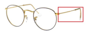 Original Ray-Ban RB3447V M Bügel, Farbe 3105 · Blau auf legend gold