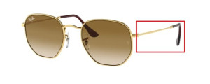 Original Ray-Ban RB3548 Bügel, Farbe 001 · Arista