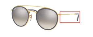 Original Ray-Ban RB3647N Bügel, Farbe 001/9U · Gold