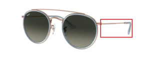 Original Ray-Ban RB3647N Bügel, Farbe 9067 · Kupfer