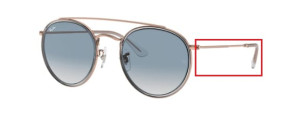 Original Ray-Ban RB3647N Bügel, Farbe 9068 · Kupfer