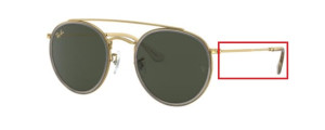 Original Ray-Ban RB3647N Bügel, Farbe 9210 · Gold glänzend