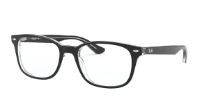 Ray-Ban RX5375, Farbe 2034 · Schwarz auf transparent