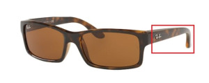 Original Ray-Ban RB4151 Bügel, Farbe 710 · Havanna hell