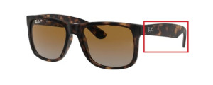 Original Ray-Ban RB4165 Justin Bügel, Farbe 865 · Havanna rubber