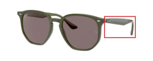 Original Ray-Ban RB4306 Bügel, Farbe 6575 · Grün