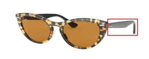 Original Ray-Ban RB4314 Nina Bügel, Farbe 1248 · Havanna gialla